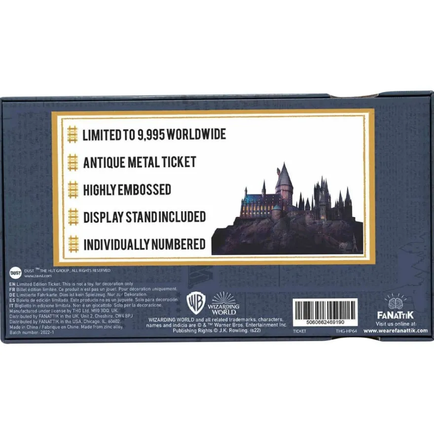 Harry Potter Replik Hogwarts Train Ticket Limited Edition