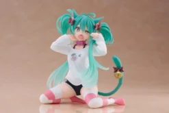 Hatsune Miku PVC Statue Desktop Cute Figure Hatsune Miku Cat Ear T-Shirt Ver. 13 cm
