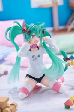 Hatsune Miku PVC Statue Desktop Cute Figure Hatsune Miku Cat Ear T-Shirt Ver. 13 cm