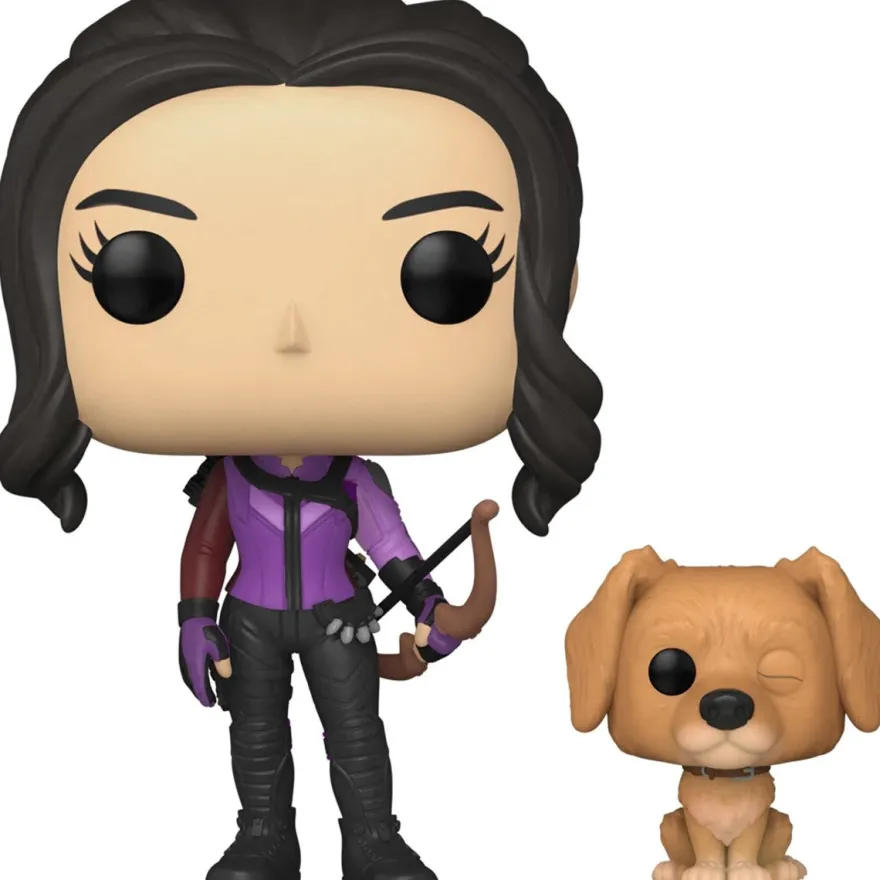 Hawkeye Funko Pop! Vinylfigur Kate Bishop with Lucky the Pizza Dog