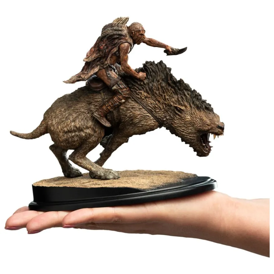 Herr der Ringe Mini Statue Sharkû on Warg 18 cm
