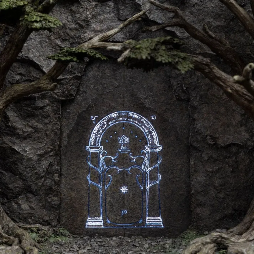 Herr der Ringe Statue The Doors of Durin Environment 29 cm