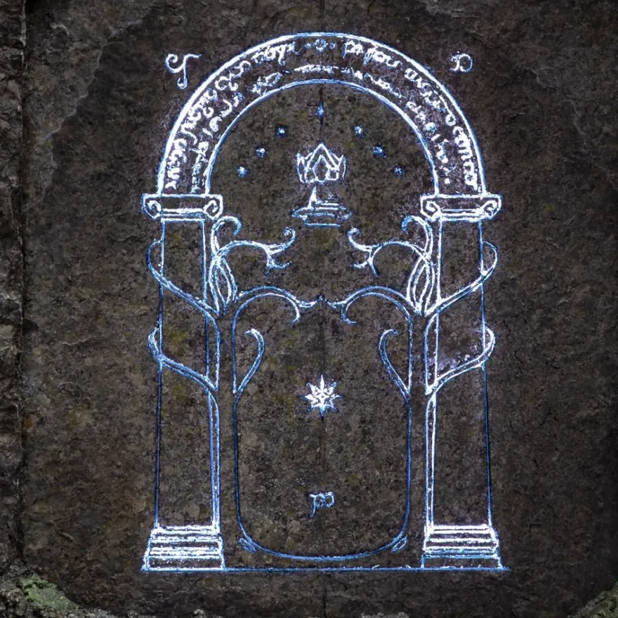 Herr der Ringe Statue The Doors of Durin Environment 29 cm