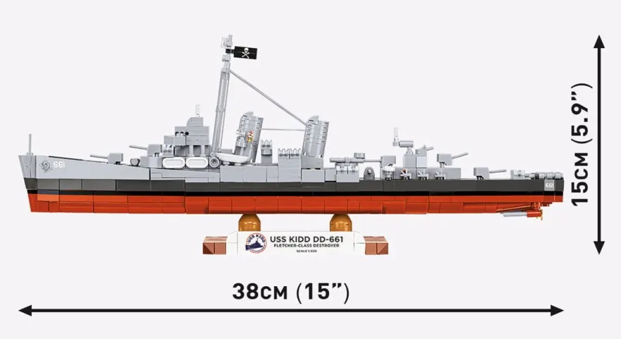 Historical Collection WWII - USS KIDD DD-661