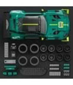 Hot Wheels Elite Mattel Brick Shop Bauset 1/16 '24 Aston Martin Vantage GT3