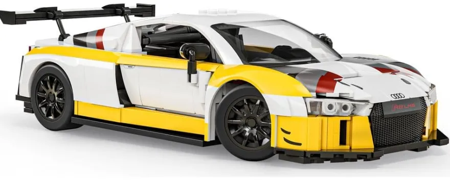 Hot Wheels Elite Mattel Brick Shop Bauset 1/16 '15 Audi R8 LMS