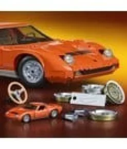 Hot Wheels Premium Mattel Brick Shop Bauset 1/12 Lamborghini Miura P400 SV