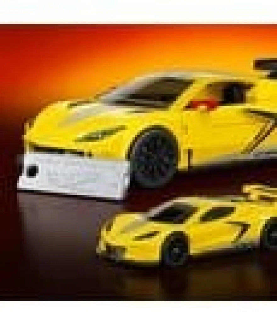 Hot Wheels Speed Mattel Brick Shop Bauset 1/32 '20 Corvette C8.R