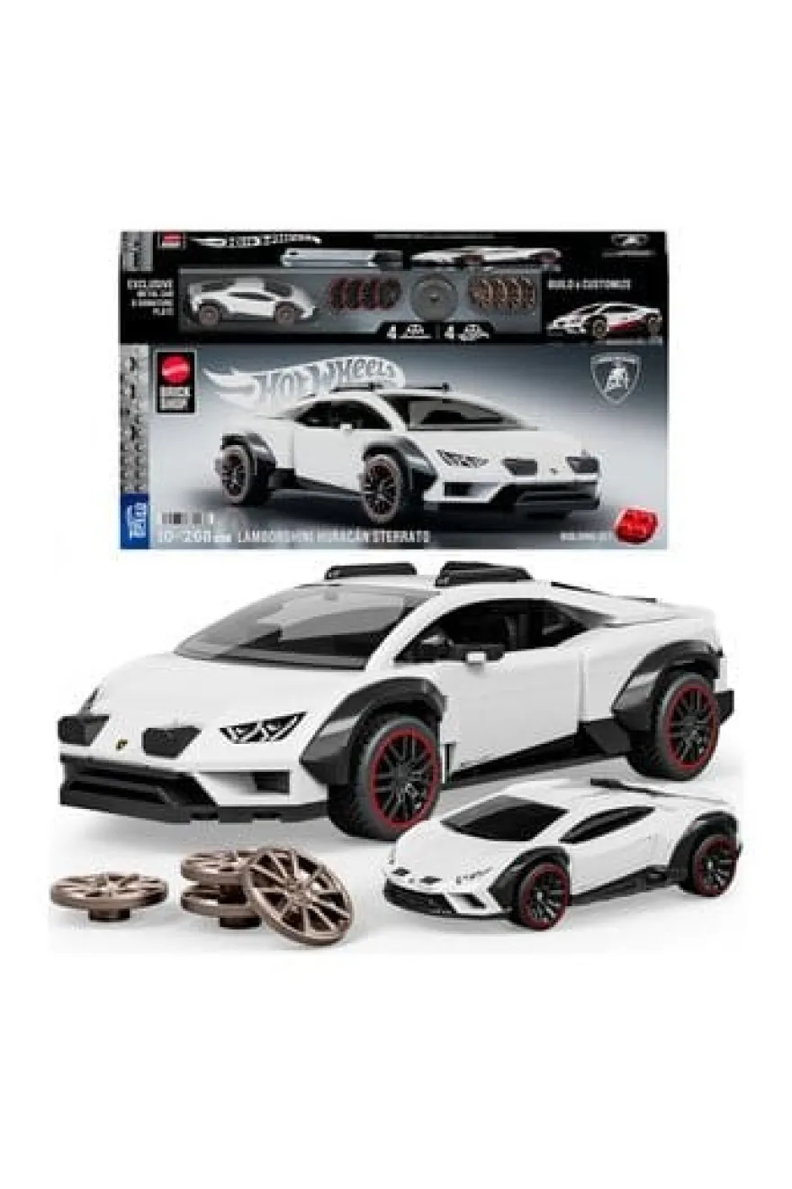 Hot Wheels Speed Mattel Brick Shop Bauset 1/32 Lamborghini Huracán Sterrato