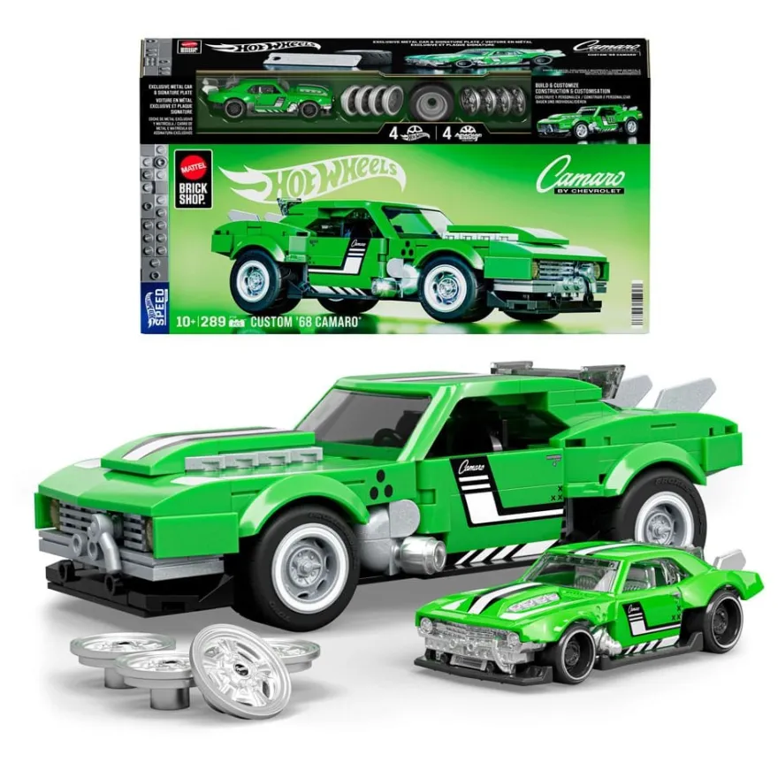 Hot Wheels Speed Series Mattel Brick Shop Bauset 1/32 Custom '68 Camaro