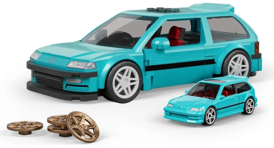 Hot Wheels Speed Series Mattel Brick Shop Bauset 1/32 Custom ’90 Honda Civic EF