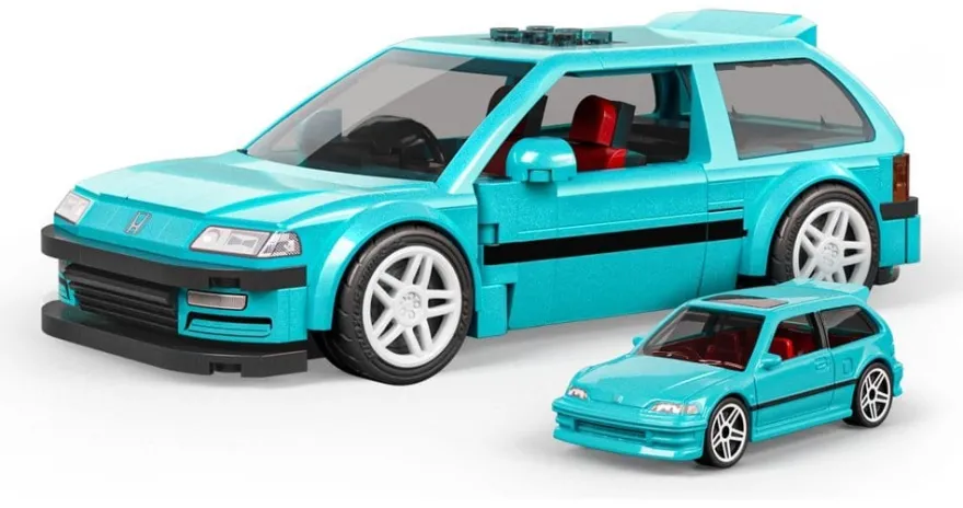Hot Wheels Speed Series Mattel Brick Shop Bauset 1/32 Custom ’90 Honda Civic EF