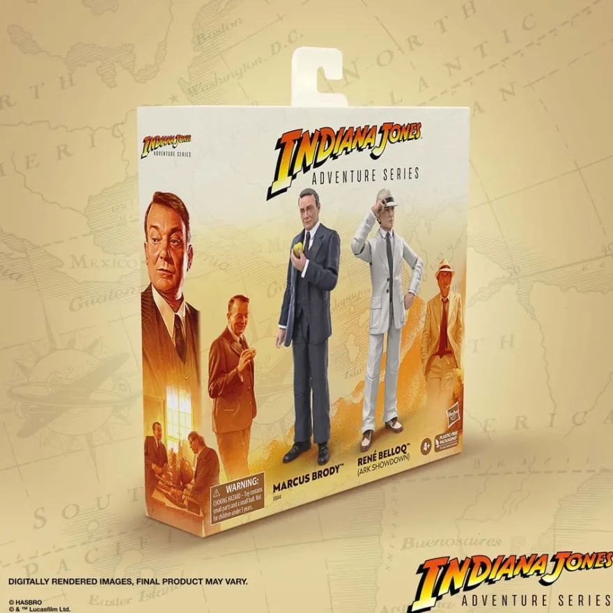 Indiana Jones Adventure Series Actionfiguren Marcus Brody & René Belloq (Jäger des verlorenen Schatz
