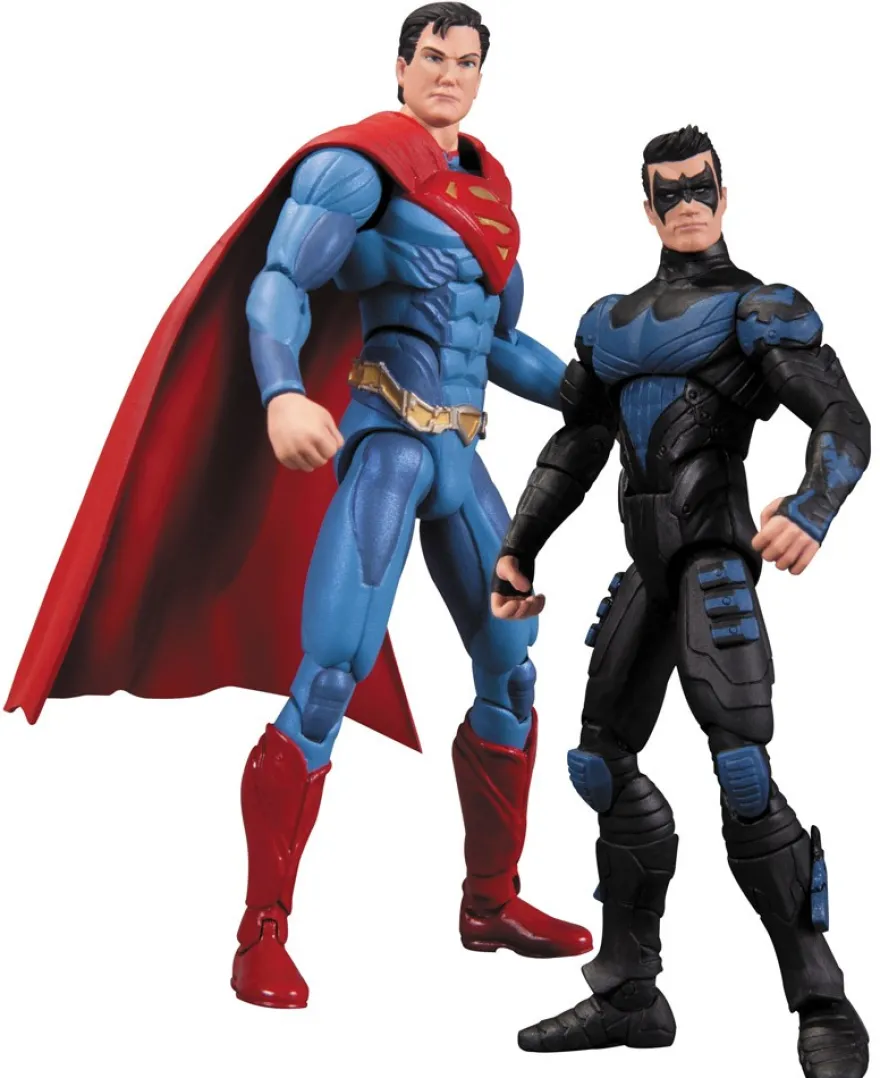 Injustice Actionfiguren Doppelpack Nightwing vs. Superman 10 cm