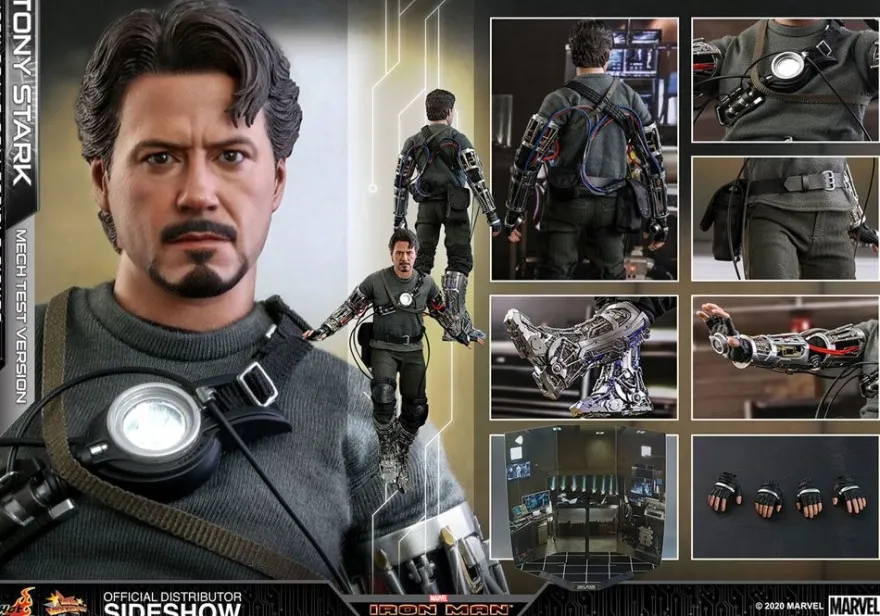 Iron Man Movie Masterpiece Actionfigur 1/6 Tony Stark (Mech Test Version)