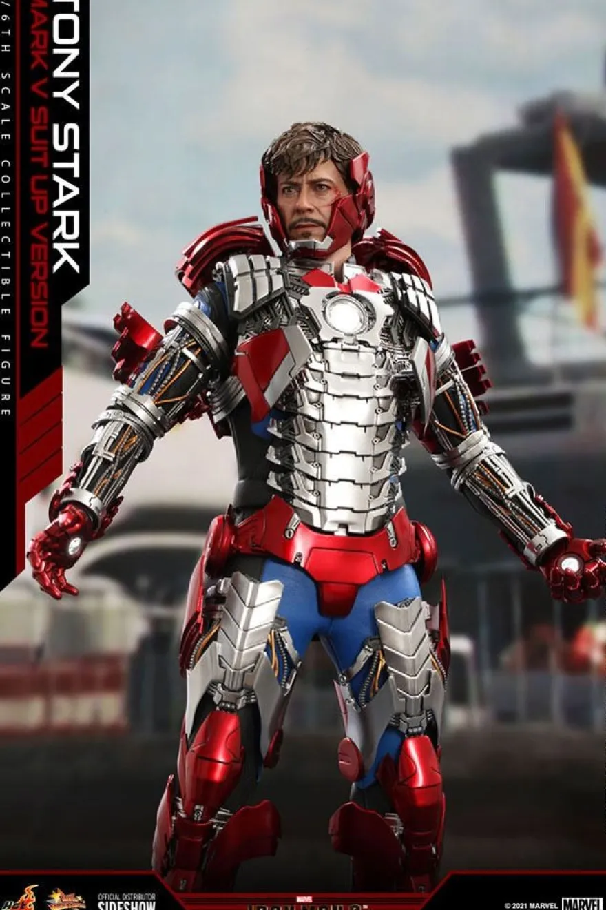 Iron Man 2 Movie Masterpiece Actionfigur 1/6 Tony Stark (Mark V Suit Up Version)