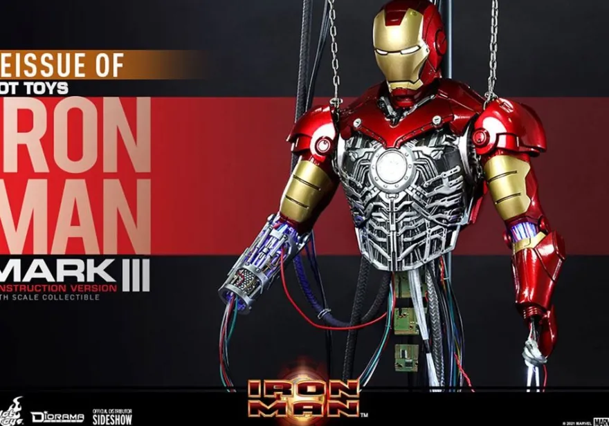 Iron Man Movie Masterpiece Actionfigur 1/6 Iron Man Mark III (Construction Version)