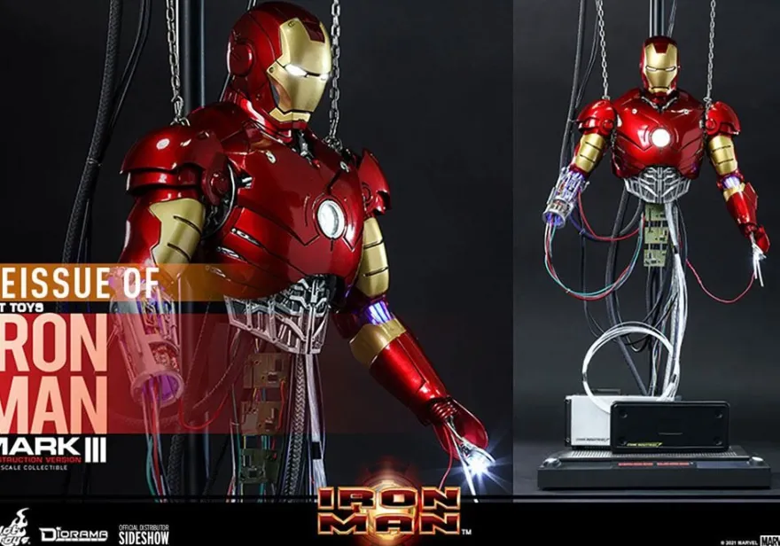 Iron Man Movie Masterpiece Actionfigur 1/6 Iron Man Mark III (Construction Version)