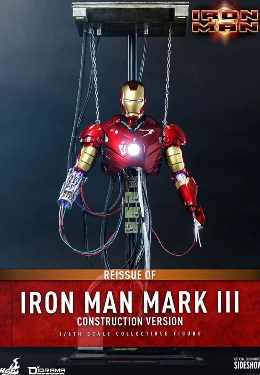 Iron Man Movie Masterpiece Actionfigur 1/6 Iron Man Mark III (Construction Version)