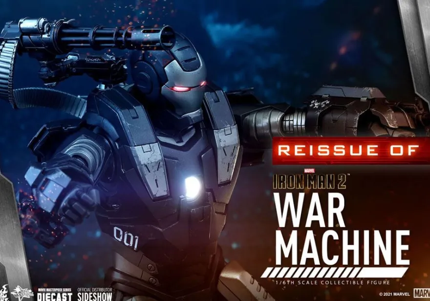 Iron Man 2 Movie Masterpiece Diecast Actionfigur 1/6 War Machine (Reissue)