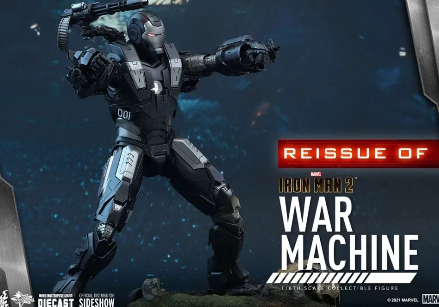 Iron Man 2 Movie Masterpiece Diecast Actionfigur 1/6 War Machine (Reissue)