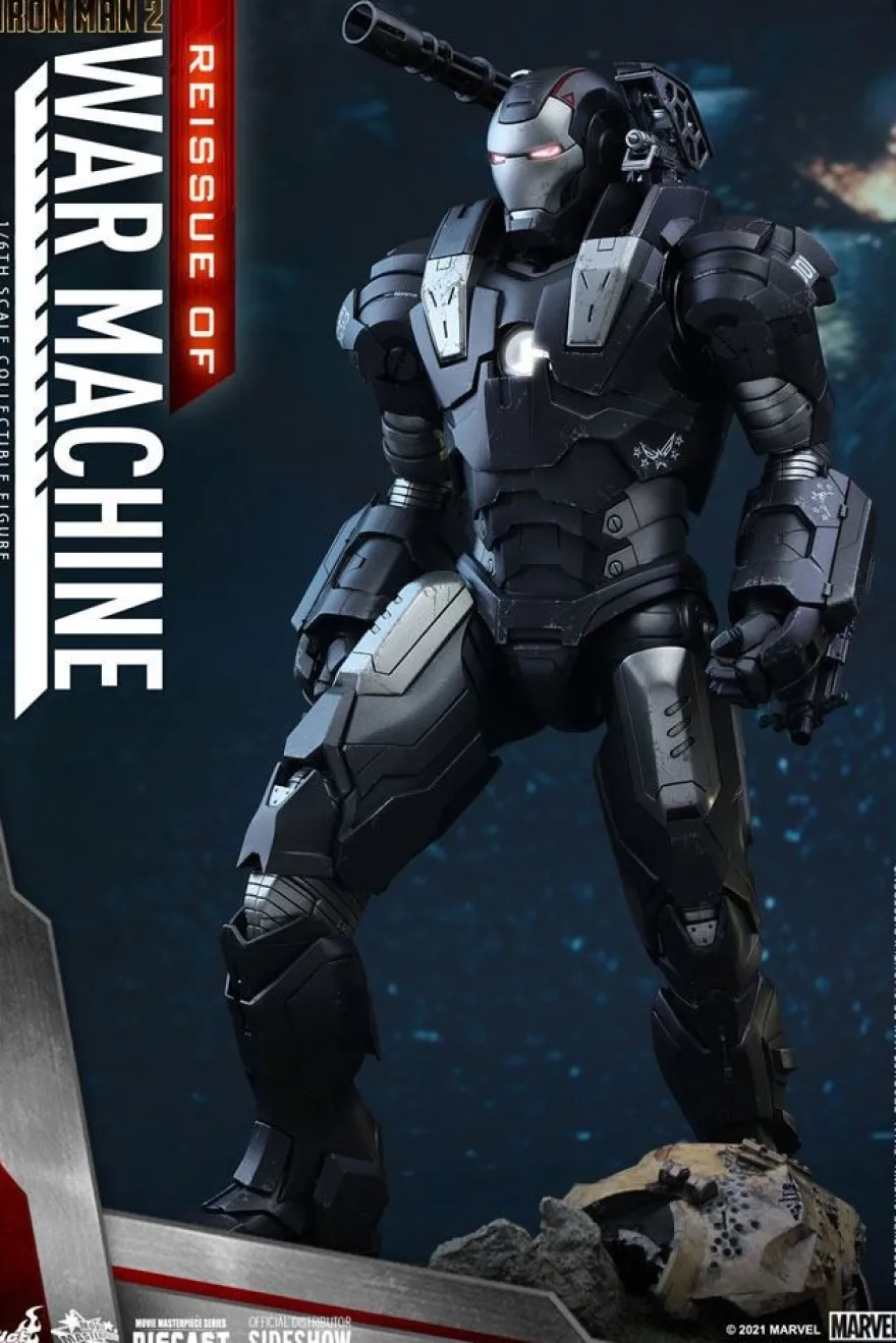 Iron Man 2 Movie Masterpiece Diecast Actionfigur 1/6 War Machine (Reissue)