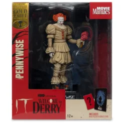 It: Welcome to Derry Movie Maniacs PVC Statue Pennywise (Flashback) (Gold Label) 16 cm