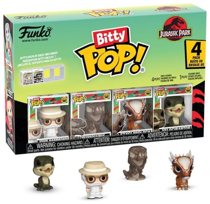 Jurassic Park Bitty POP! Vinyl Figuren 4er-Pack Series 2 2,5 cm