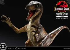 Jurassic Park Prime Collectibles Statue 1:10 Velociraptor Jump 21 cm