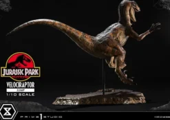 Jurassic Park Prime Collectibles Statue 1:10 Velociraptor Jump 21 cm
