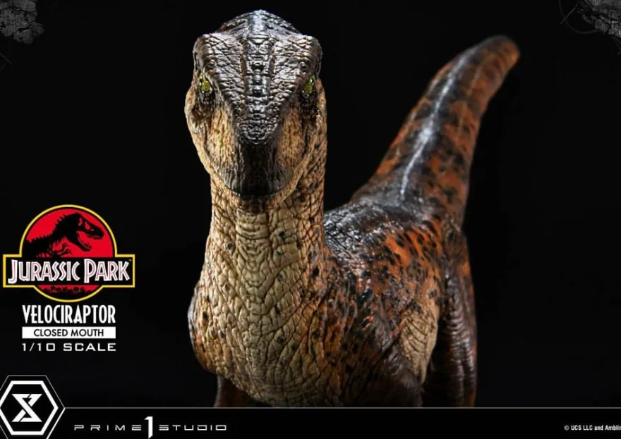 Jurassic Park Prime Collectibles Statue 1:10 Velociraptor Closed Mouth 19 cm