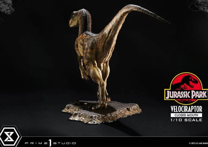 Jurassic Park Prime Collectibles Statue 1:10 Velociraptor Closed Mouth 19 cm