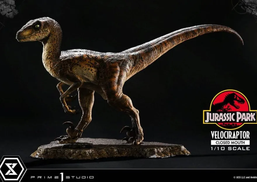 Jurassic Park Prime Collectibles Statue 1:10 Velociraptor Closed Mouth 19 cm