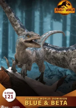Jurassic World: Ein neues Zeitalter D-Stage Diorama Statue Blue & Beta