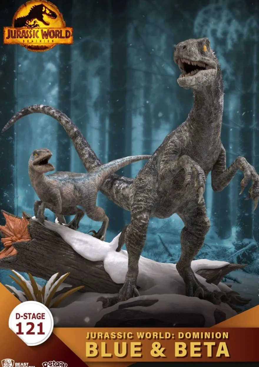 Jurassic World: Ein neues Zeitalter D-Stage Diorama Statue Blue & Beta