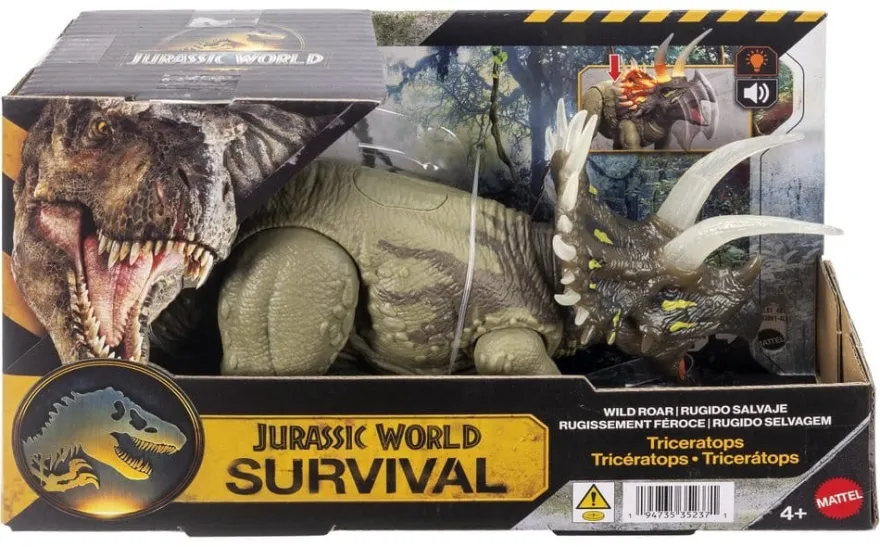 Jurassic World: Survival Actionfigur Wild Roar Triceratops 31 cm