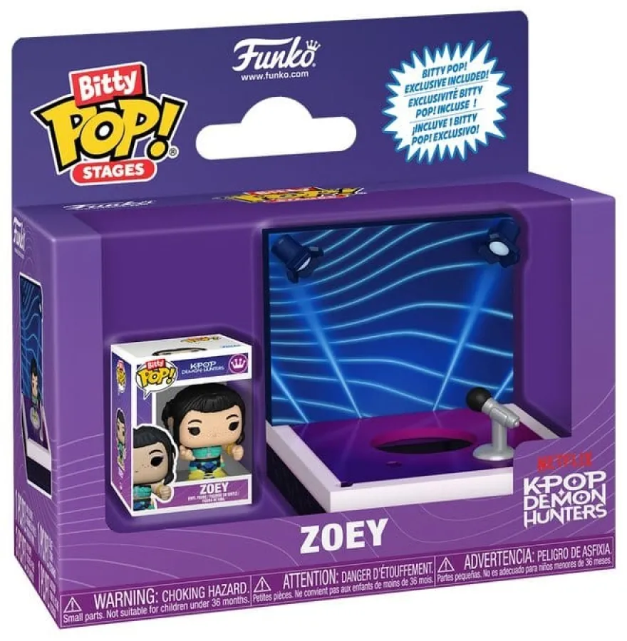 KPop Demon Hunters Bitty POP! Stages Vinyl Figuren Zoey 2,5 cm
