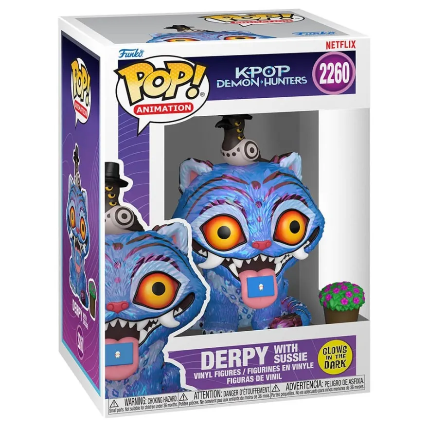 KPop Demon Hunters POP! Animation Vinyl Figur Tiger w/Bird 9 cm