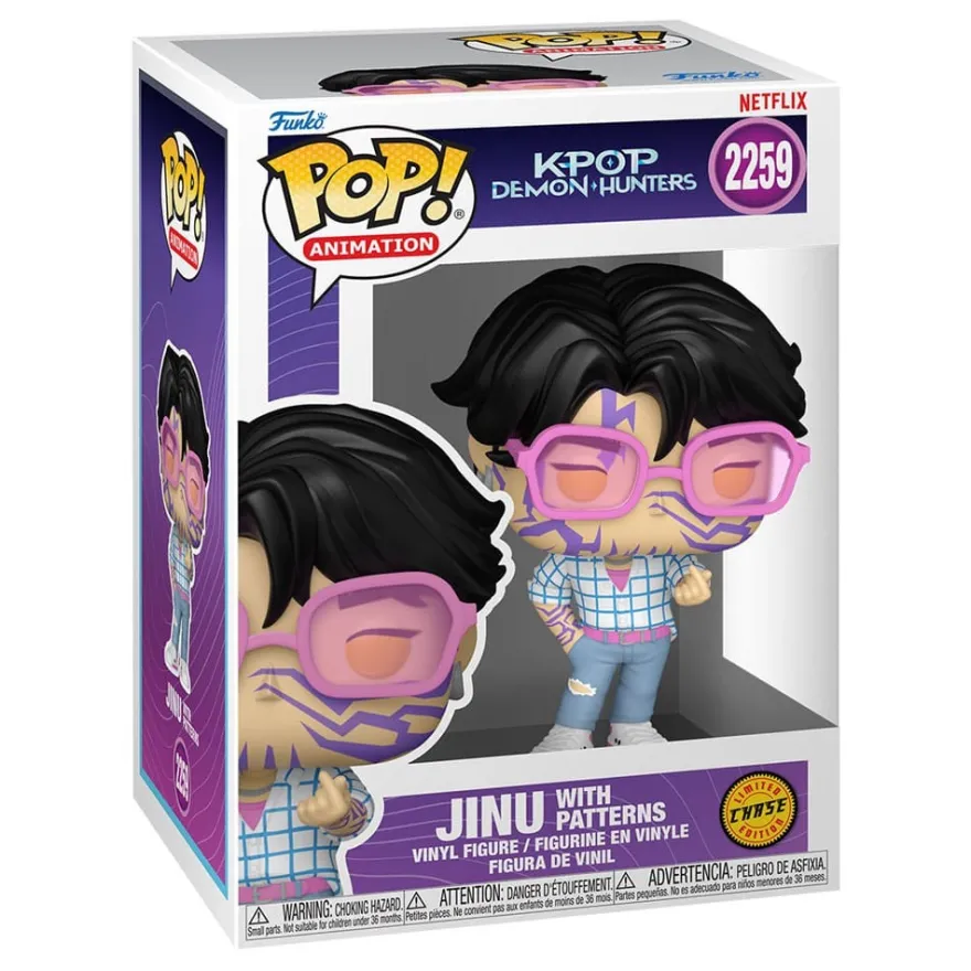 KPop Demon Hunters POP! Animation Vinyl Figur Jinu Chase 9 cm