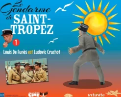 Le Gendarme De Saint-Tropez #1 Louis De Funes Est Ludovic Cruchot Cine-Mini PVC