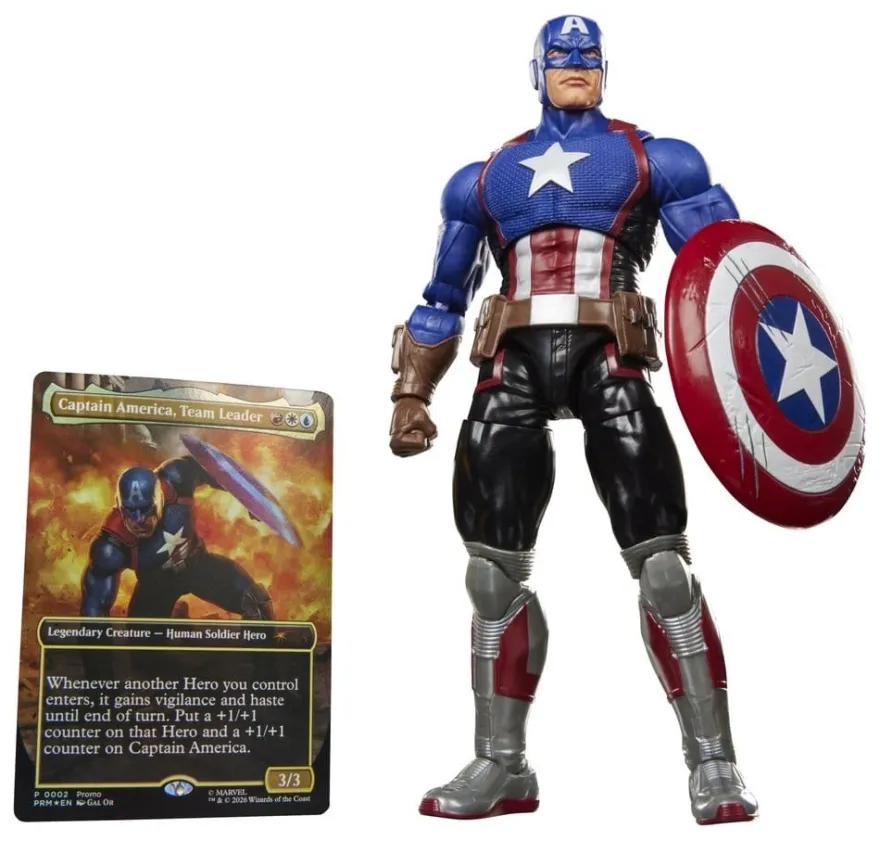 Magic The Gathering: Marvel Super Heroes Marvel Legends Actionfigur Captain America (Avengers: Twili