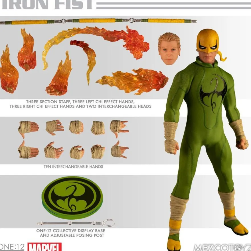 Marvel Actionfigur 1/12 Iron Fist 17 cm