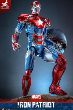 Marvel Comic Diecast Masterpiece Actionfigur 1/6 Iron Patriot Hot Toys Exclusive 32 cm