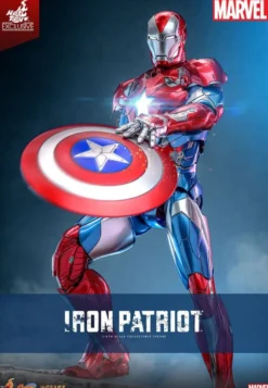 Marvel Comic Diecast Masterpiece Actionfigur 1/6 Iron Patriot Hot Toys Exclusive 32 cm