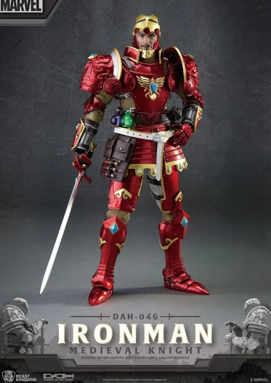Marvel Dynamic 8ction Heroes Actionfigur Medieval Knight Iron Man