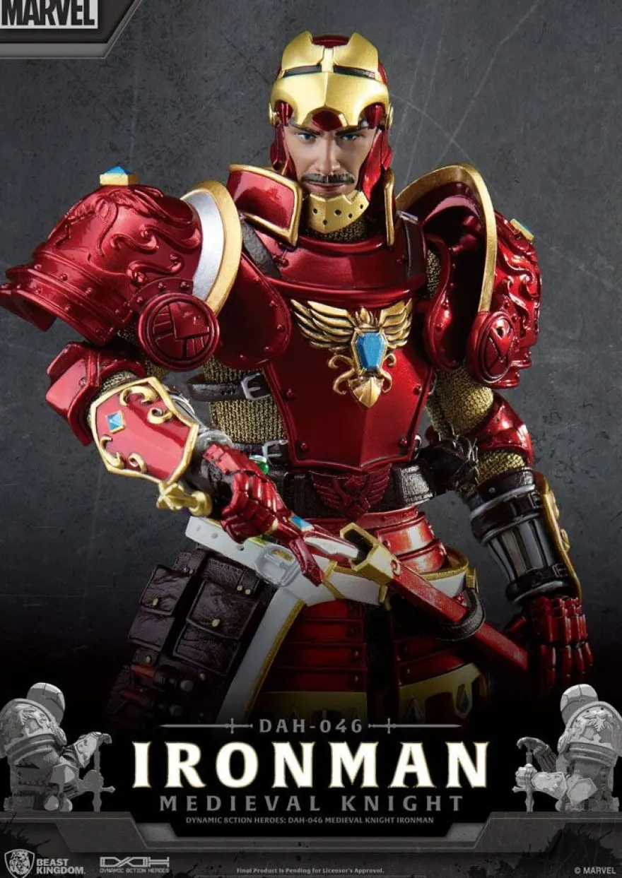 Marvel Dynamic 8ction Heroes Actionfigur Medieval Knight Iron Man