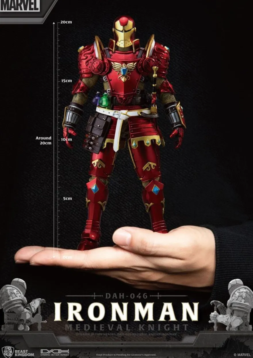 Marvel Dynamic 8ction Heroes Actionfigur Medieval Knight Iron Man