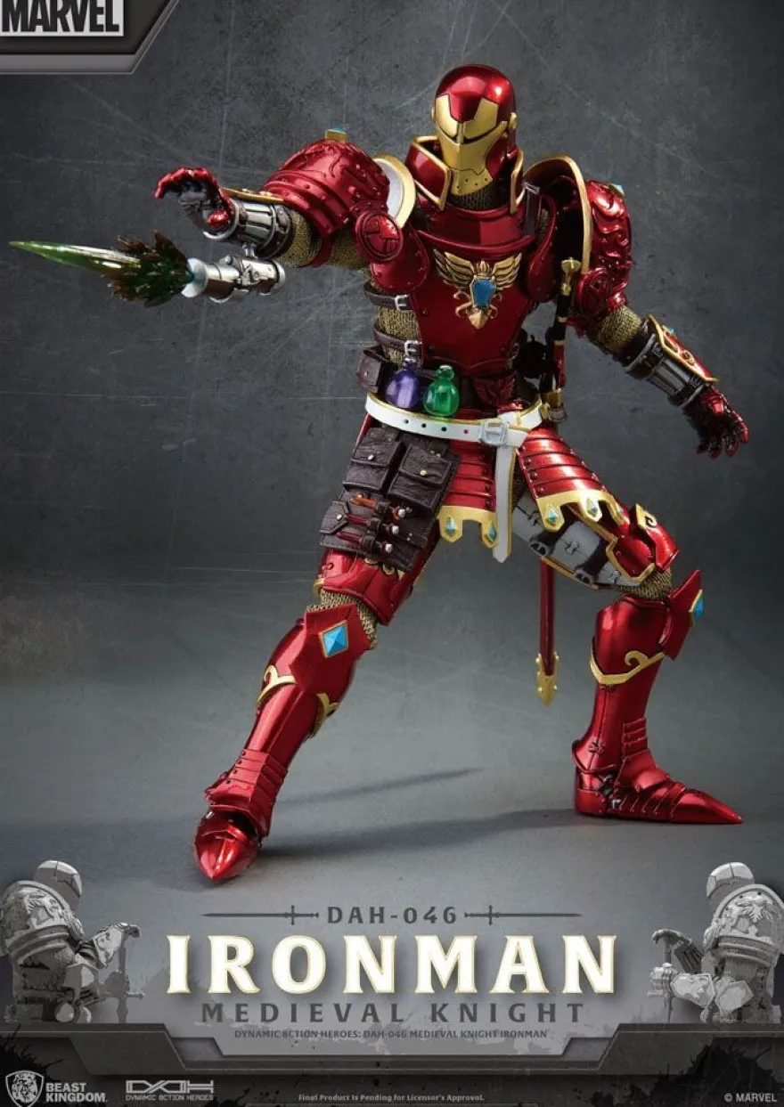 Marvel Dynamic 8ction Heroes Actionfigur Medieval Knight Iron Man