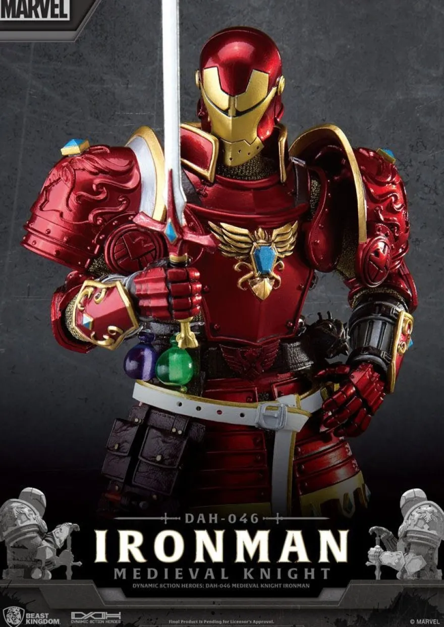 Marvel Dynamic 8ction Heroes Actionfigur Medieval Knight Iron Man