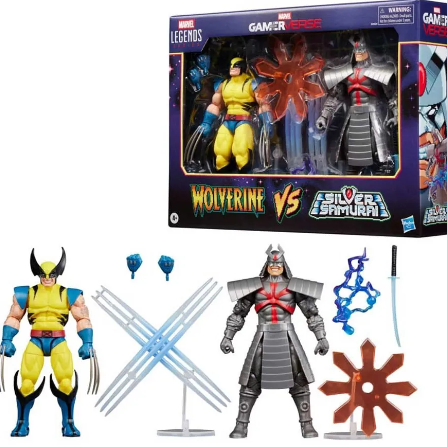 Marvel Legends Gamerverse Actionfiguren 2er-Pack Wolverine vs. Silver Samurai 15 cm